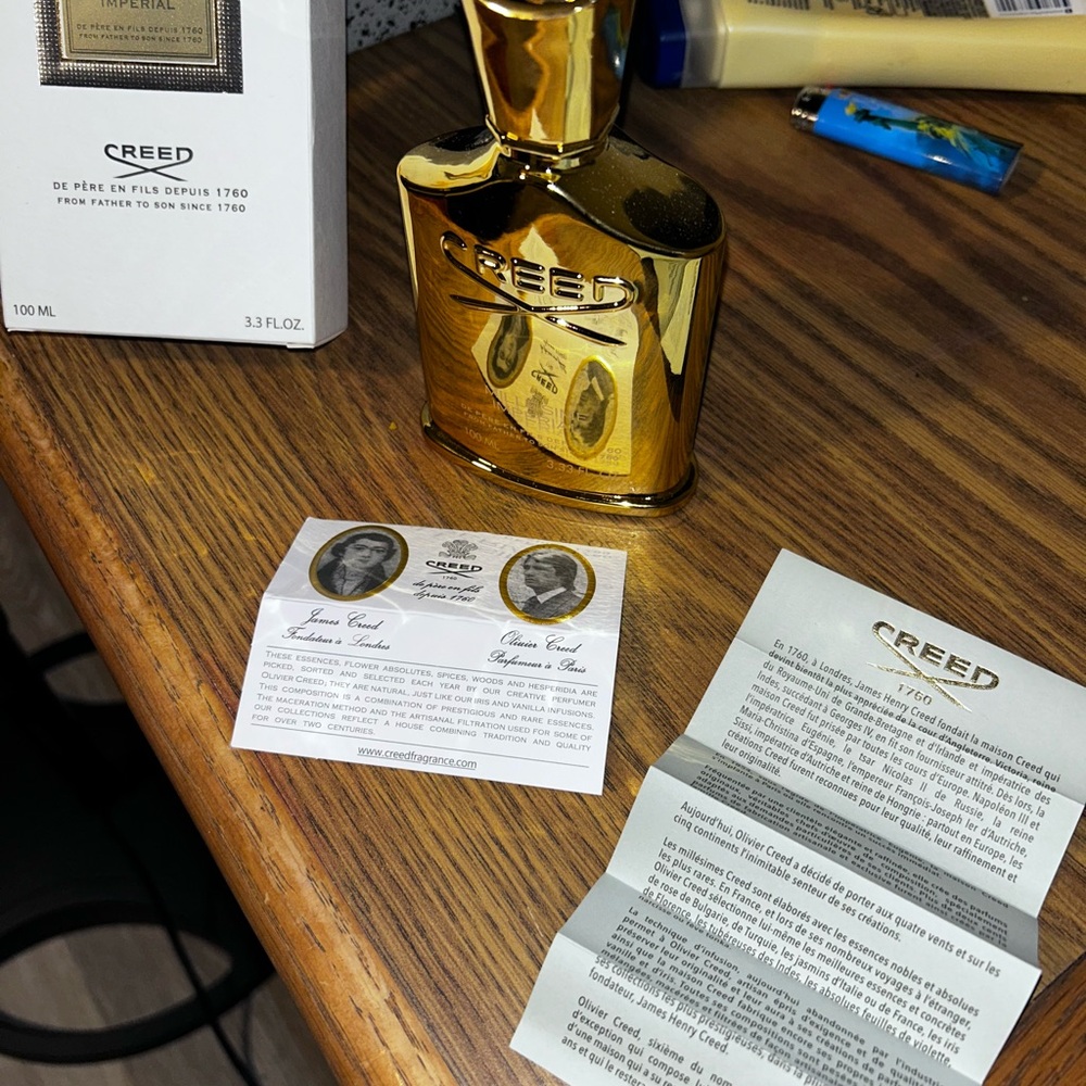 Creed Luxurious Gold Accent Bottle